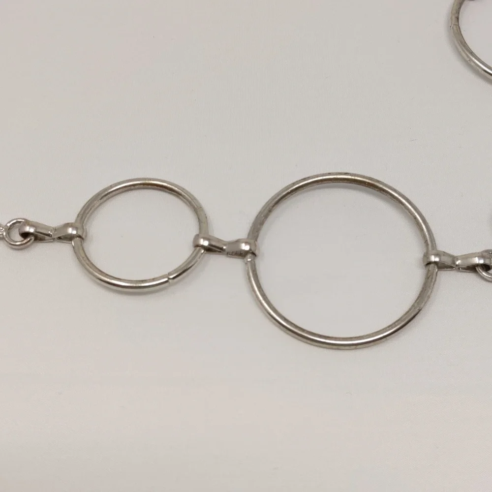 Women's Silver Tone Leaf Chain Belt